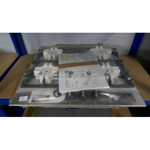 4025 - Bosch Gas 4 Burner Hob With Flameselect H45xW582xD520  - model no -PCP6A5B90 (554-99)   * This lot i... 