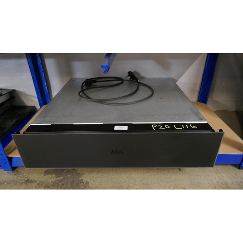 4026 - AEG Warming Drawer - Matt Black H139xW596xD530  (554-116)   * This lot is subject to vat