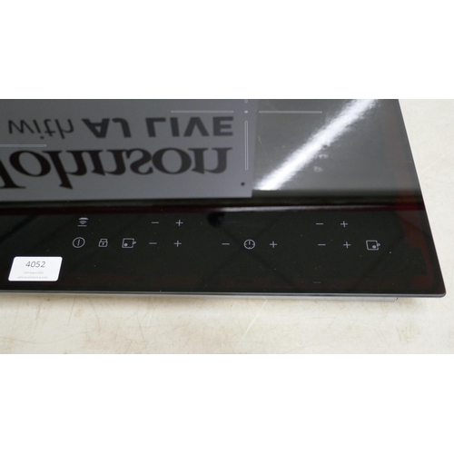 4052 - Zanussi 4 Zone Hob2Hood Induction Hob - model no -ZITN643K (554-75)   * This lot is subject to vat