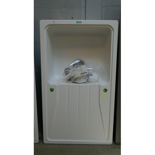 4063 - Minorca White Composite 1.0 Bowl RVS Sink - 500x860  - model no -BL467775 (554-28)   * This lot is s... 