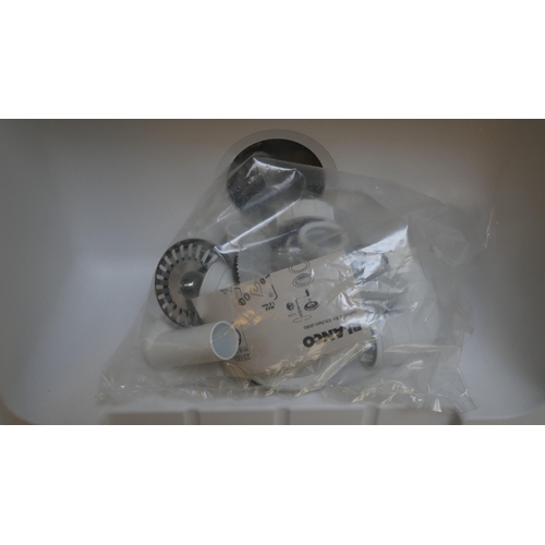 4063 - Minorca White Composite 1.0 Bowl RVS Sink - 500x860  - model no -BL467775 (554-28)   * This lot is s... 