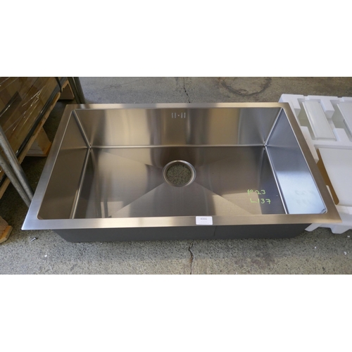 4066 - Idro Extra Large Trough Style 1.0 Bowl Stainless Steel Sink - 400x700  (554-137)   * This lot is sub... 