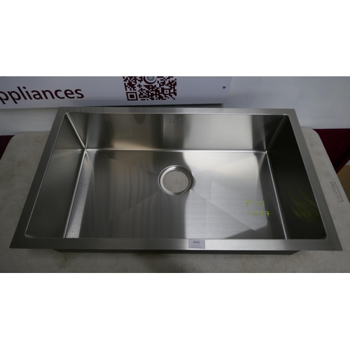 4066 - Idro Extra Large Trough Style 1.0 Bowl Stainless Steel Sink - 400x700  (554-137)   * This lot is sub... 