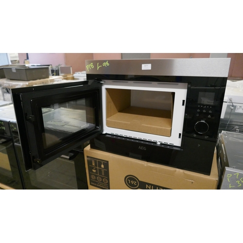 4077 - AEG Built in Wall Microwave - model no -MBE2658SEM (554-98)   * This lot is subject to vat