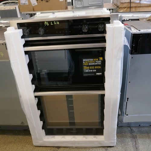 4090 - Zanussi Built-in Double Oven with AirFry H888xW594xD568  (554-24)   * This lot is subject to vat