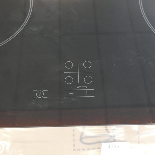 4094 - Bosch Ceramic 4 Zone Hob H45xW592xD522  - model no -PKE61RAA8B (554-69)   * This lot is subject to v... 