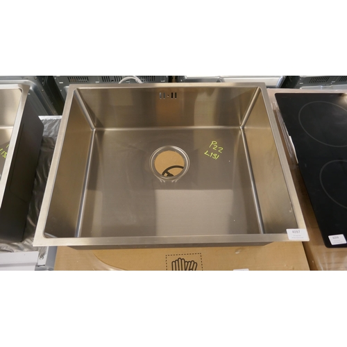 4097 - Idro Large 1.0 Bowl Sink - 400x500  (554-131)   * This lot is subject to vat