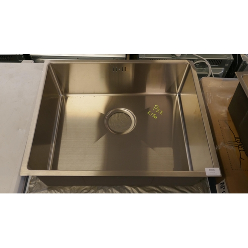 4098 - Idro Large 1.0 Bowl Sink - 400x500  (554-130)   * This lot is subject to vat