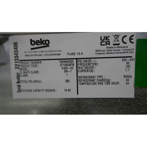 4100 - Beko 360L Chest Freezer - Model C-400- HC ( Cosmetic Damaged/ Used)  (554-13)   * This lot is subjec... 