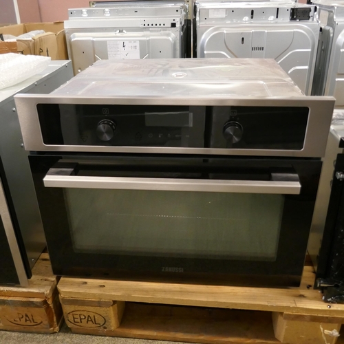 4108 - Zanussi Compact Multifunction Oven with Microwave - Stainless Steel   (554-121)   * This lot is subj... 