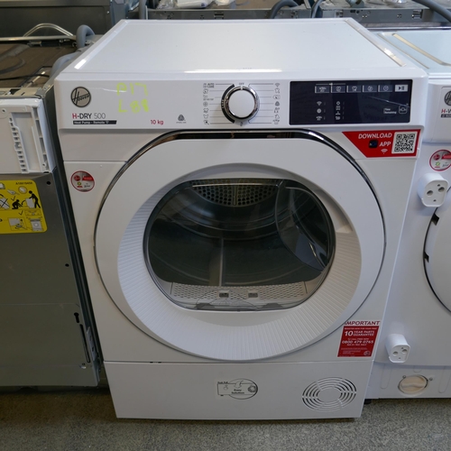 4118 - Hoover H-500 Freestanding Heatpump Dryer - Damaged  (10kg)  - model no -NDE H10A2TCE (554-88)   * Th... 