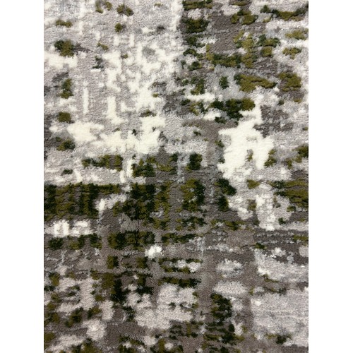 1347 - Fill pile grey ground contemporary rug all over design 220cm x 160cm