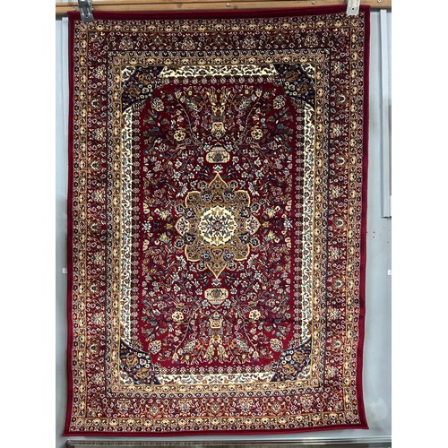 1351 - Woven Iranian full pile rug Mashhad design 170cm x 120cm