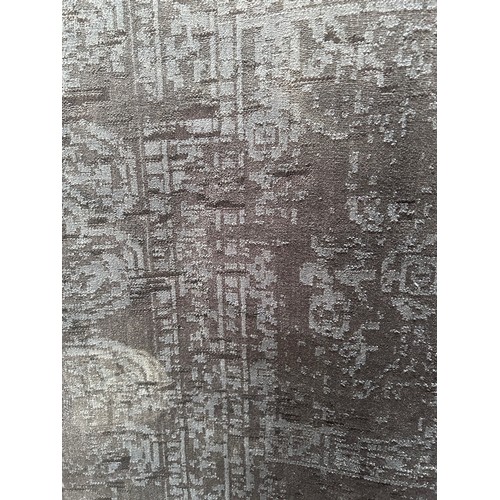 1353 - Vintage look grey ground contemporary style rug 212cm x 198cm