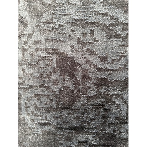 1353 - Vintage look grey ground contemporary style rug 212cm x 198cm