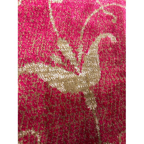 1354 - Rich red ground full pile cashmere carpet all over floral design 310cm x 195cm