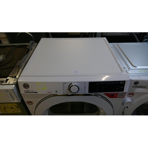 4118 - Hoover H-500 Freestanding Heatpump Dryer - Damaged  (10kg)  - model no -NDE H10A2TCE (554-88)   * Th... 