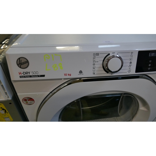 4118 - Hoover H-500 Freestanding Heatpump Dryer - Damaged  (10kg)  - model no -NDE H10A2TCE (554-88)   * Th... 