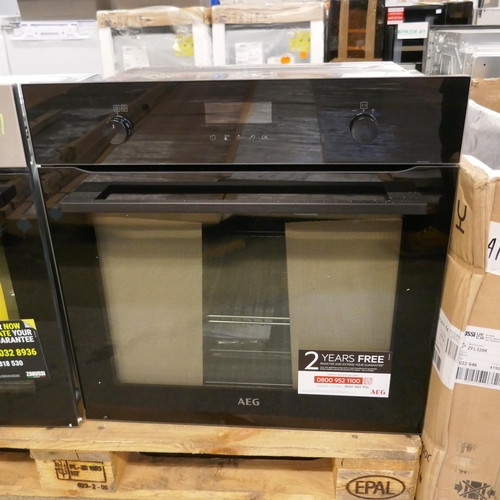 4124 - AEG Pyrolytic Single Oven H594xW595xD567  - model no -BPK556260B (554-124)   * This lot is subject t... 