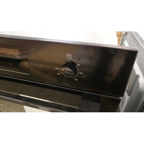 4126 - Zanussi  Single Multifunction Oven - BLACK H589xW594xD568 (554-48)   * This lot is subject to vat