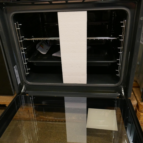 4126 - Zanussi  Single Multifunction Oven - BLACK H589xW594xD568 (554-48)   * This lot is subject to vat