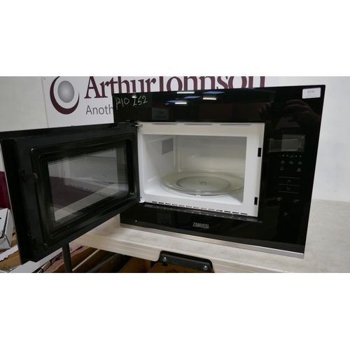 4132 - Zanussi Built in Wall Microwave - model no -ZMBN4SX (554-52)   * This lot is subject to vat