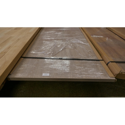 4137 - Limed Oak Effect Worktop (Approx 3M)(552-160) *This lot is subject to VAT