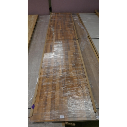 4138 - Walnut Effect Block Worktop (Approx 3M) (552-162) *This lot is subject to VAT