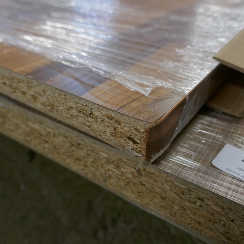 4138 - Walnut Effect Block Worktop (Approx 3M) (552-162) *This lot is subject to VAT