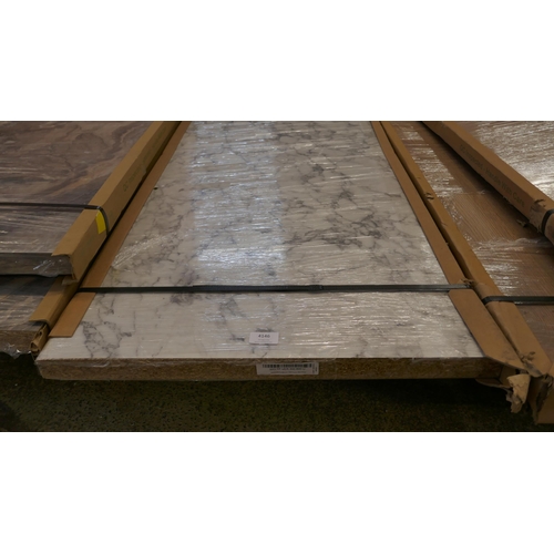 4146 - White Marble Effect Worktop (Approx 3M)  (552-169) *This lot is subject to VAT