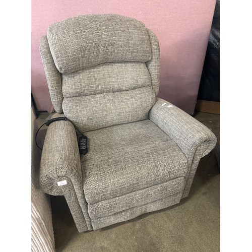 1515 - A grey electric recliner chair