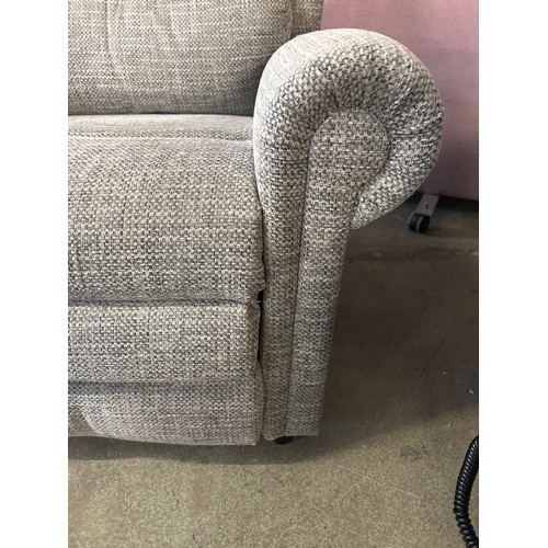 1515 - A grey electric recliner chair