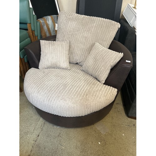 1534 - A brown Samson swivel chair, brand new RRP £325