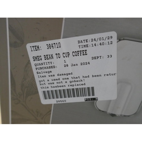 6016 - Smeg Bean To Cup Coffee    - This Lot Requires A Uk Adaptor, Original Rrp £785.08 + Vat(331-3)   * T... 