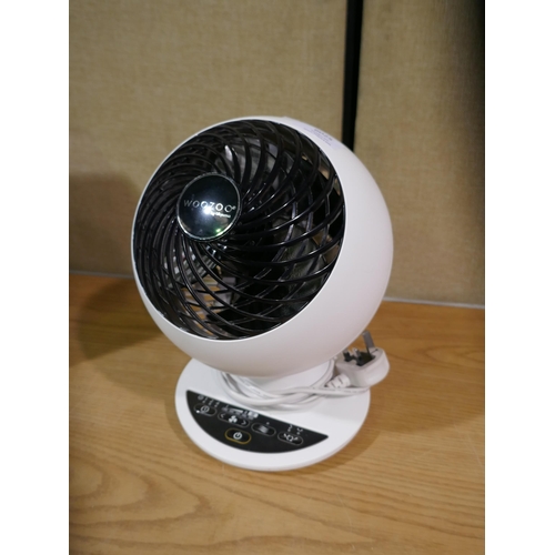 6025 - White Iris Woozoo Fan- with remote  (329-327)   * This lot is subject to vat