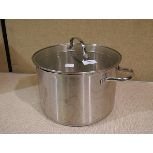 6033 - Greenpan Stock Pot 8L  (329-123)   * This lot is subject to vat