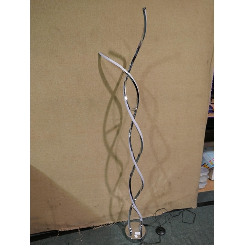 6052 - Artika Swirl Floor Lamp    - This Lot Requires A Uk Adaptor, Original Rrp £150.88 + Vat (331-87)   *... 