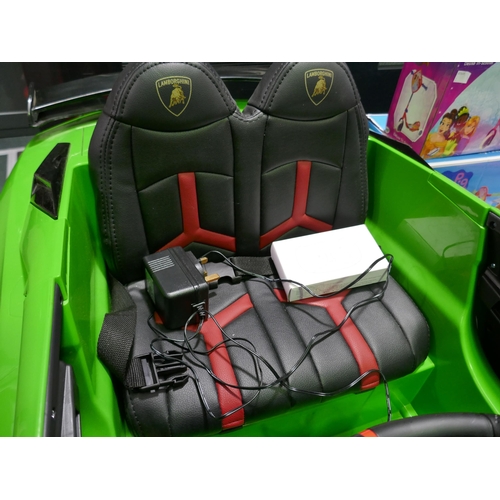 6083 - Lamborghini Aventador SV J (Model no HL328) Childs electric car with charger And Parental Controller