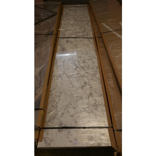 4146 - White Marble Effect Worktop (Approx 3M)  (552-169) *This lot is subject to VAT