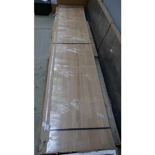 4157 - Light Oak Block  Effect Worktop ( Approx 3M)(552-171) *This lot is subject to VAT