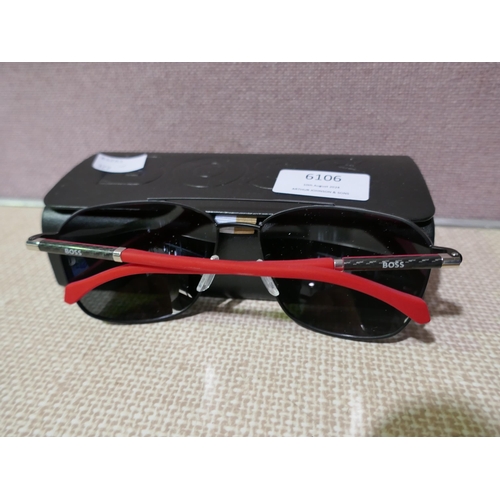 6106 - Hugo Boss Mens Clam Sunglasses with case  (329-326)   * This lot is subject to vat