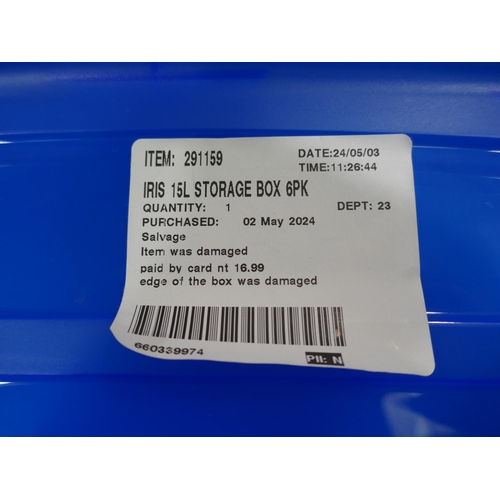 6154 - Iris 15L Storage Boxes (328-118, 119, 120, 121, 122, 129, 130)* This lot is subject to vat