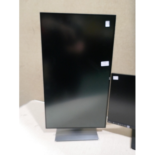 6184 - 2 Dell Monitors And A Ivama Monitor  *This lot is subject to VAT