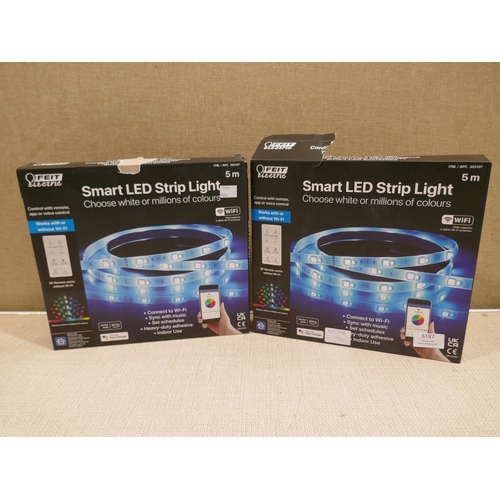 6187 - 2 x Feit Smart Led Strip Lights (326A - 206,207/901) *This lot is subject to VAT