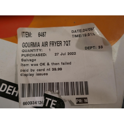 6208 - Gourmia Air Fryer 7Qt     (328-1)* This lot is subject to vat