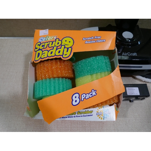 6224 - Powerglide Floor Cleaner with battery and Scrub Daddy Scrubbers (328-159, 185)* This lot is subject ... 