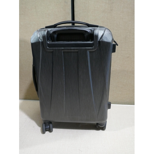 6231 - At Jetdriver Large 79cm Hardside Black Suitcase - Damaged (328-48)* This lot is subject to vat