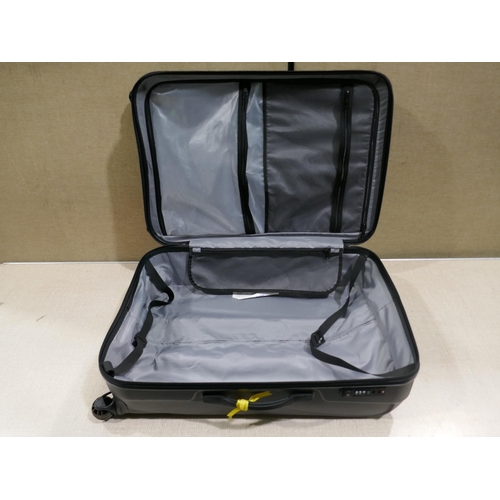 6231 - At Jetdriver Large 79cm Hardside Black Suitcase - Damaged (328-48)* This lot is subject to vat