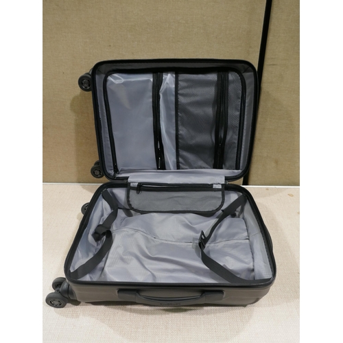 6231 - At Jetdriver Large 79cm Hardside Black Suitcase - Damaged (328-48)* This lot is subject to vat