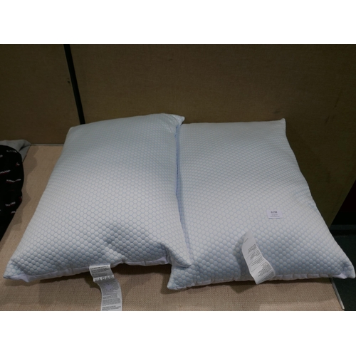 6238 - Two Hotel Grand Reversible Summer/Winter Pillows  (329-274)   * This lot is subject to vat